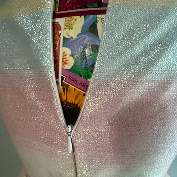 Bonnie Jean Girls Shimmering Pastel Rainbow Sleeveless Dress - Picture 8 of 12